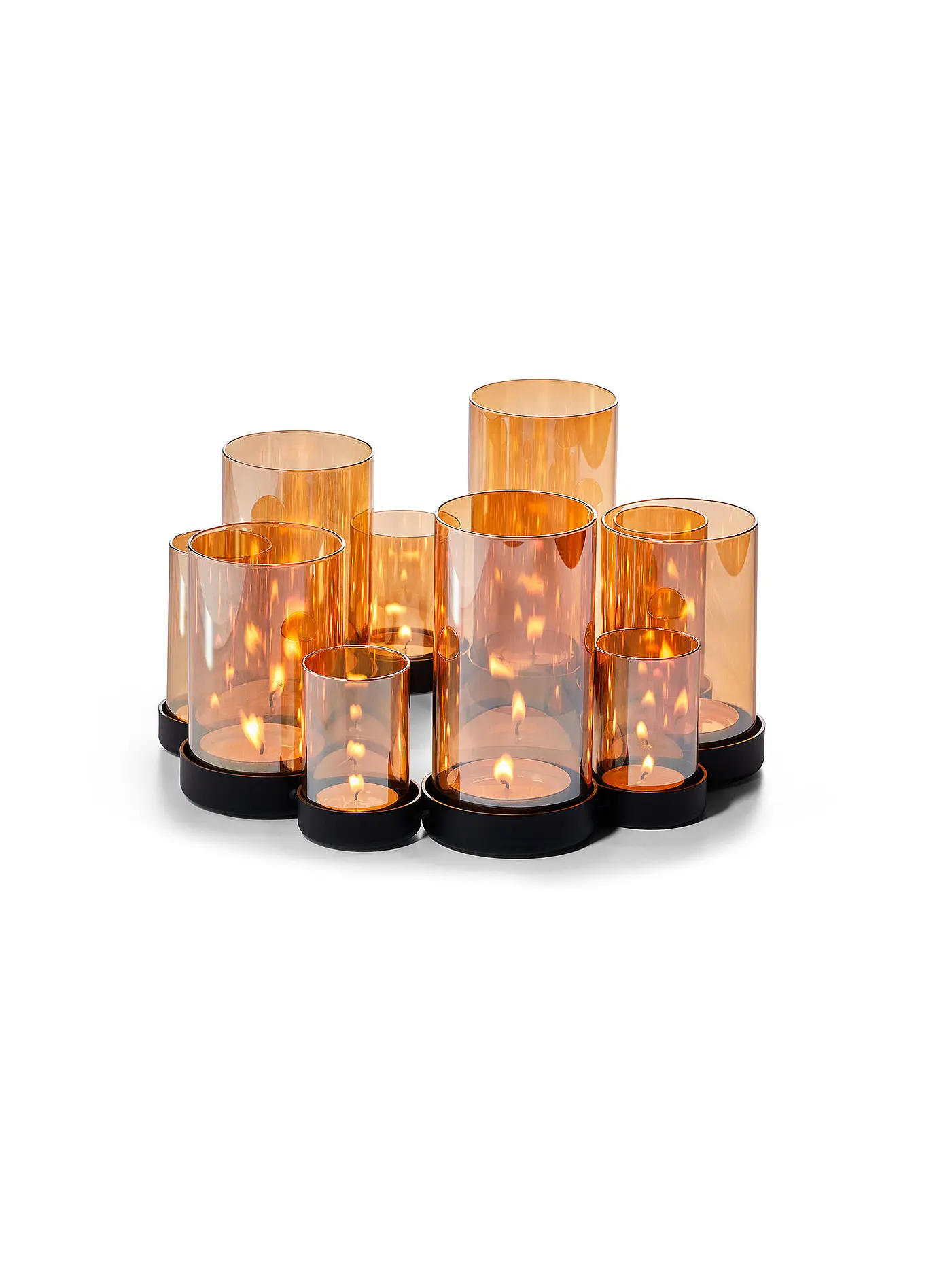 PHILIPPI | Windlicht BELLO HORIZONTE 29c Spiegelglas / Braun | 